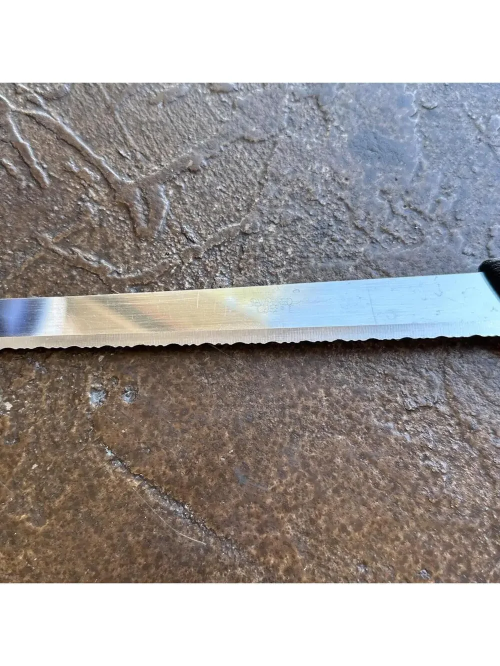 PAMPERED CHEF 9 inch Blade - Serrated BREAD KNIFE - Stainless #1285